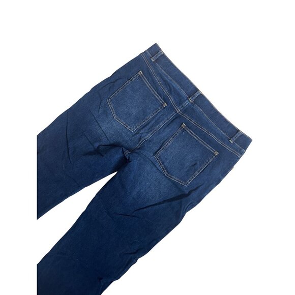 Betabrand Womens XL Petite Straight-Leg Pull-On Denim Jeans 1858 - Picture 6 of 6